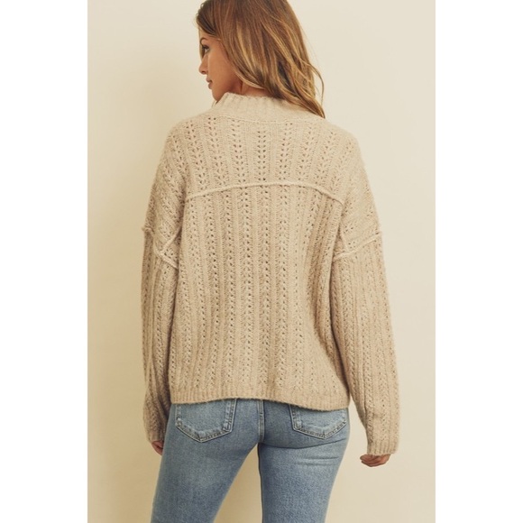 CLEARANCE SALE -The Hills Mock Neck Pullover Sweater - Picture 4 of 5
